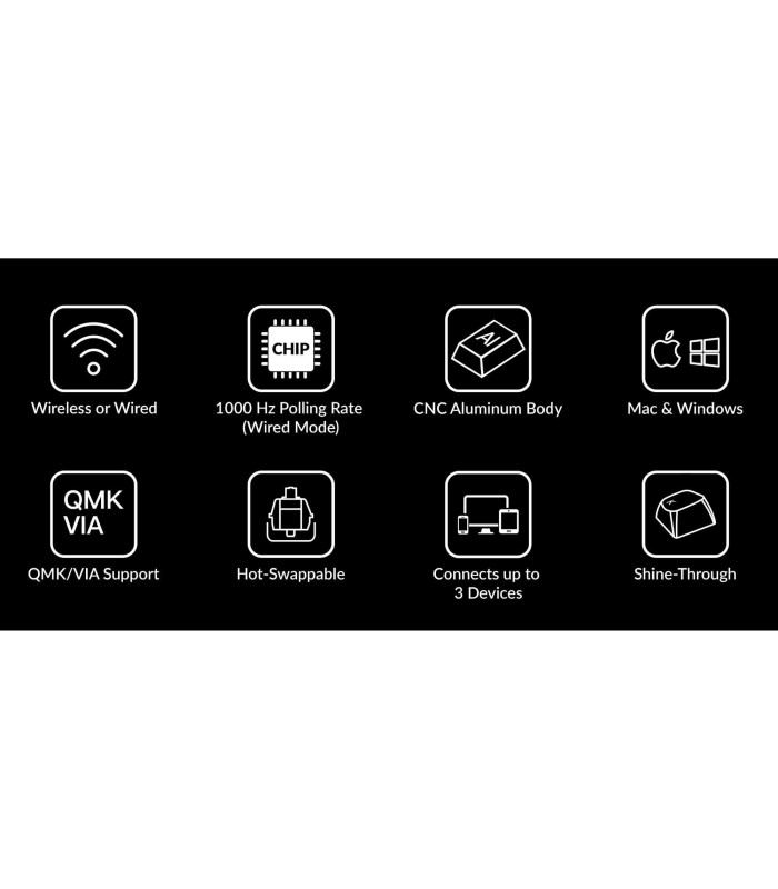 Keychron Q1 Pro Black QMK Brown Switch (CH)