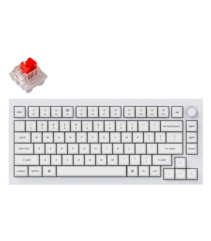 Keychron Q1 Pro Shell White QMK Red Switch (US)