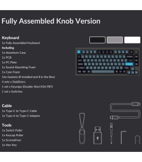 Keychron Q1 Pro Shell White QMK Brown Switch (US)