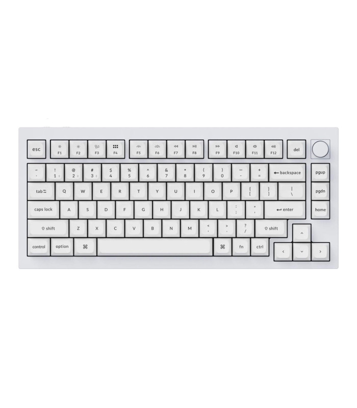 Keychron Q1 Pro Shell White QMK Brown Switch (US)