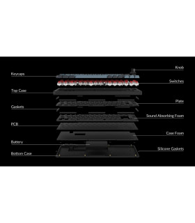 Keychron Q1 Pro Shell White QMK Brown Switch (US)