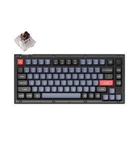 Keychron V1 Frosted Black Brown Switch (US) w/Knob