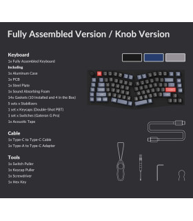 Keychron Q10 Grey QMK Red Switch (US) w/Knob