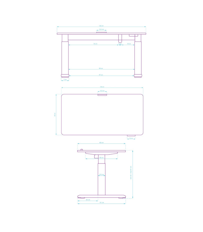 Ultradesk PULSAR White