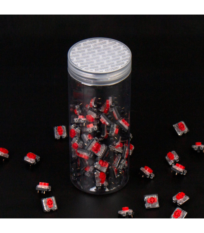 Gateron Low Profile 2.0 Mechanical 110pcs/Set Red