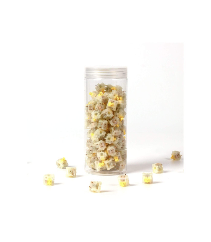 Gateron Cap V2 Switch 110pcs/Set Milky Yellow