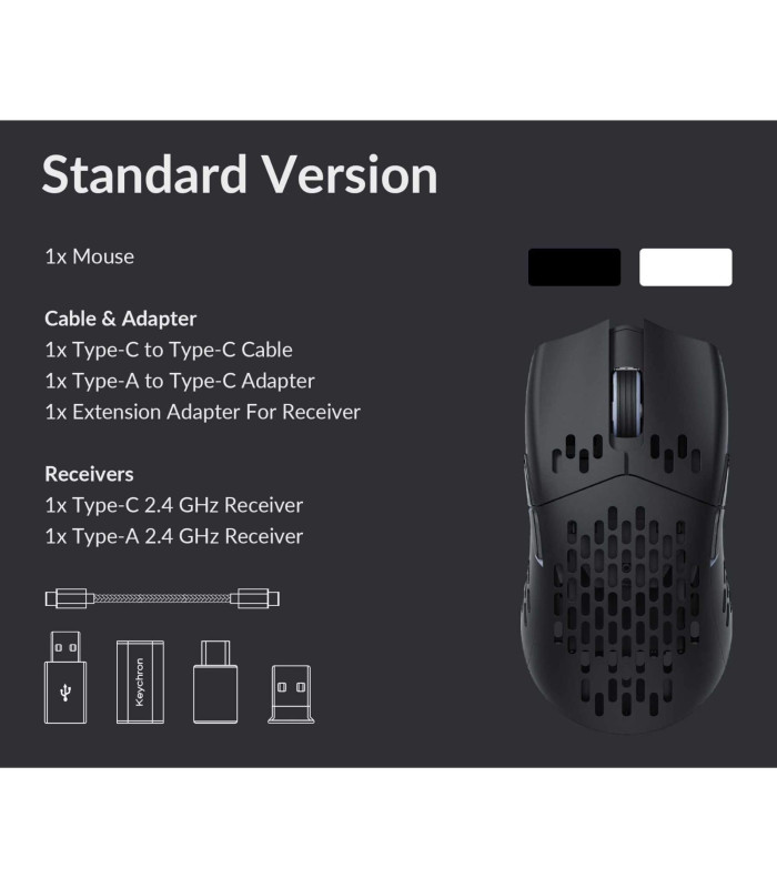 Keychron M1 Wireless Mouse Black