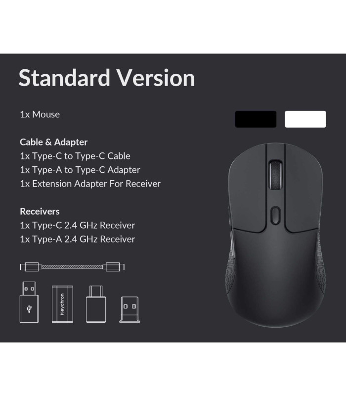 Keychron M3 Wireless Mouse Black