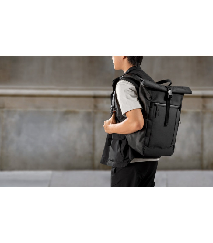 tomtoc Navigator-T61 Rolltop Backpack, Dark Blue