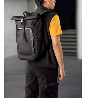 tomtoc Navigator-T61 Rolltop Backpack, Black