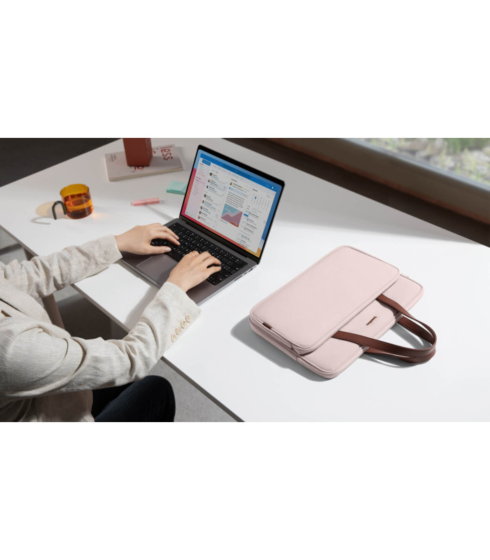 tomtoc Versatile-A11 Lady Laptop Handbag, Pink