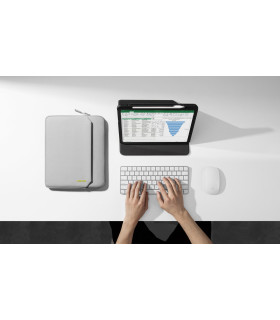 tomtoc Light B18  (11") Tablet Sleeve, Light Grey 