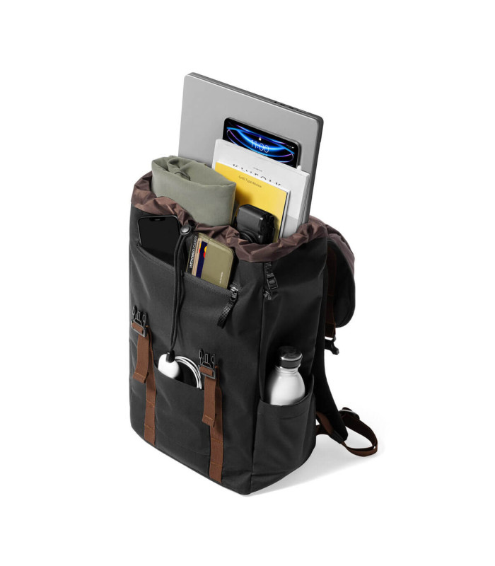 tomtoc VintPack-TA1 22L Laptop Backpack, Black