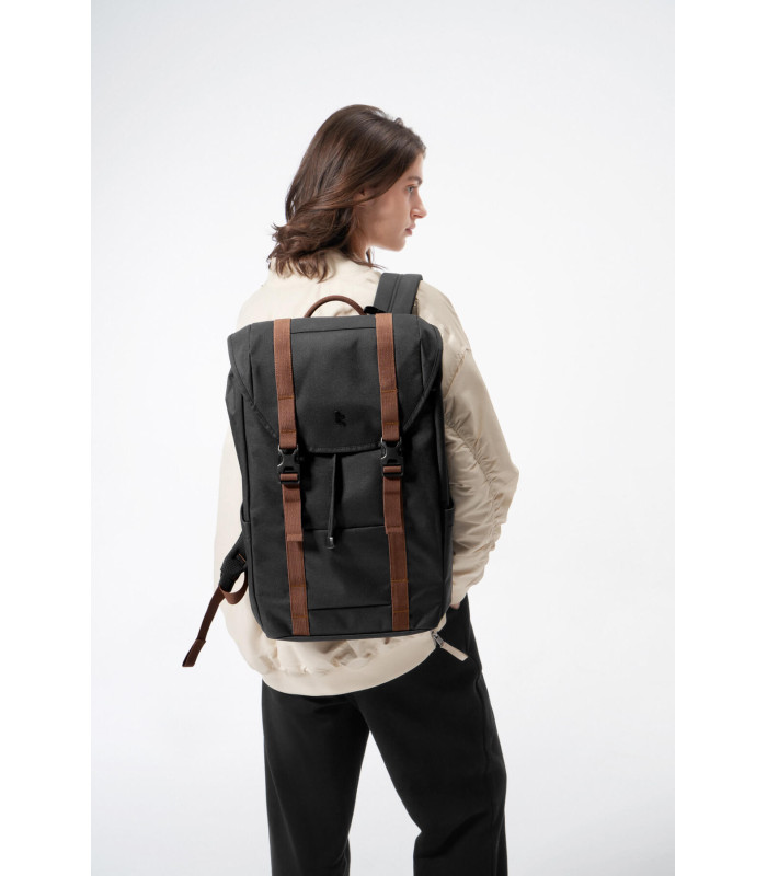 tomtoc VintPack-TA1 22L Laptop Backpack, Black