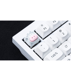 Cute Cows Aluminum Alloy Artisan Keycap White