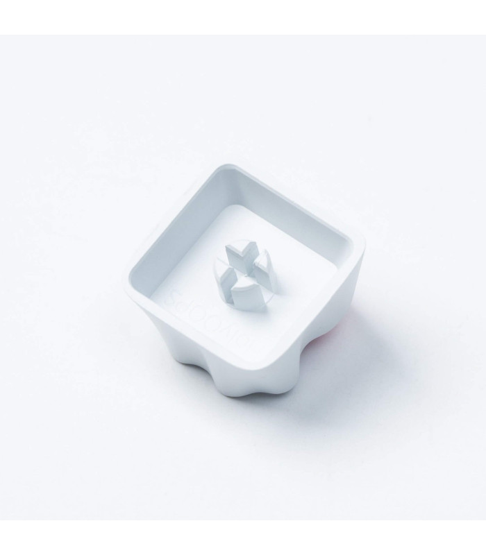 Cute Cows Aluminum Alloy Artisan Keycap White