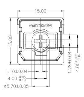 Gateron Low Profile 2.0 Mechanical 110pcs/Set Bana