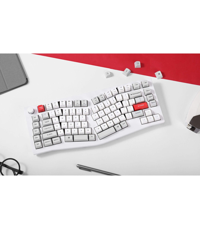 Keychron Q10 Pro White QMK Red Switch (US) w/Knob