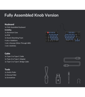 Keychron Q11 Black QMK Red Switch (CH) w/Knob