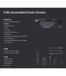 Keychron Q3 Pro SE Black QMK Red Switch (CH) Knob