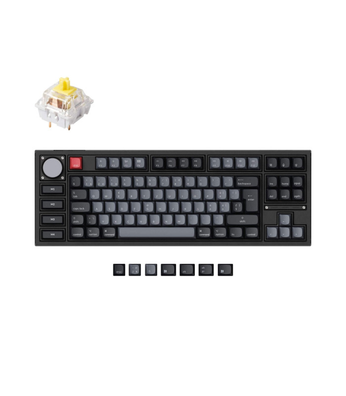 Keychron Q3 Pro SE Black QMK Banana Switch(CH)Knob