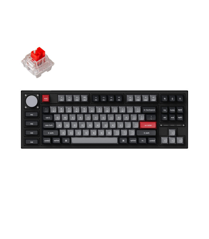 Keychron Q3 Pro SE Black QMK Red Switch (US) Knob