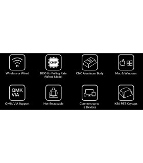 Keychron Q3 Pro SE Black QMK Brown Switch (US)Knob