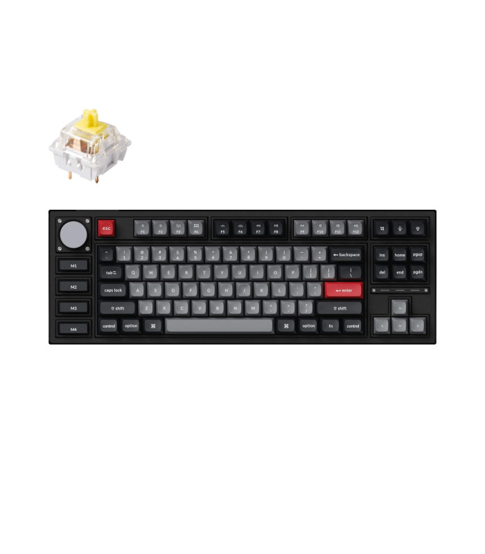 Keychron Q3 Pro SE Black QMK Banana Switch(US)Knob