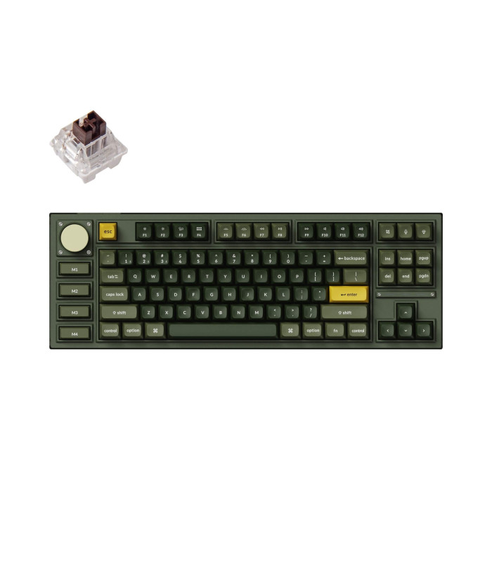 Keychron Q3 Pro SE Olive QMK Brown Switch (US)Knob