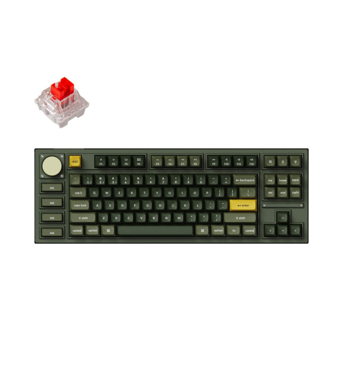 Keychron Q3 Pro SE Olive QMK Red Switch (US) Knob