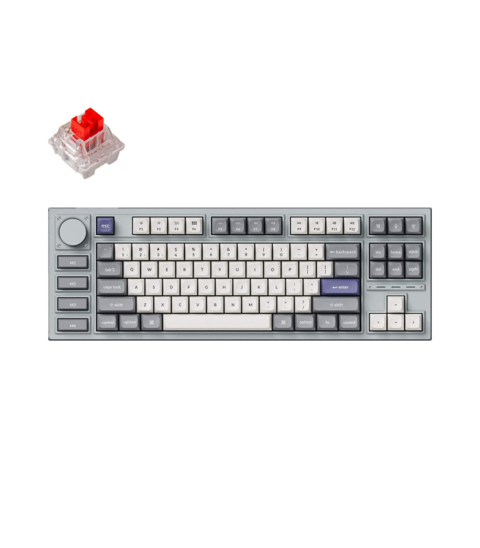 Keychron Q3 Pro SE Silver QMK Red Switch (US) Knob