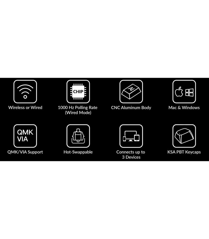 Keychron Q3 Pro SE Silver QMK Red Switch (US) Knob