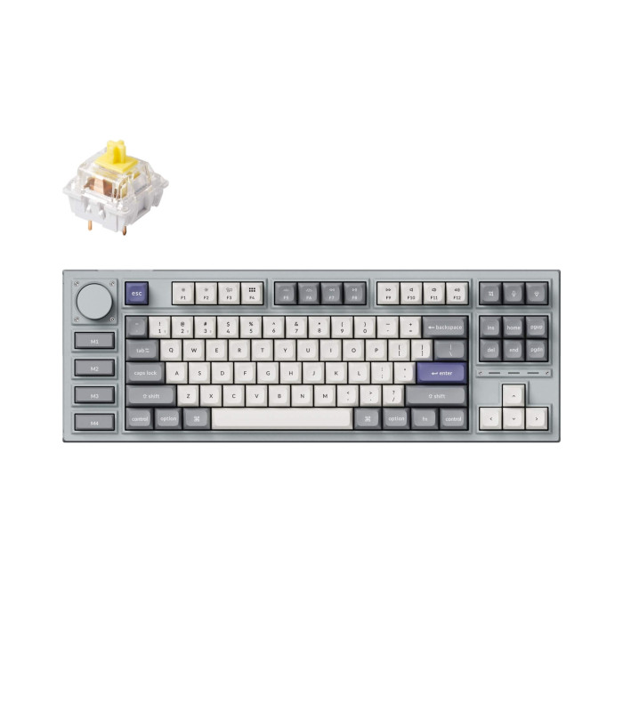 Keychron Q3 Pro SE Silver QMK BananaSwitch(US)Knob