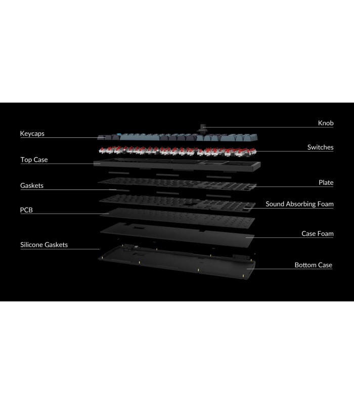 Keychron Q6 Pro Black QMK Brown Switch (US) w/Knob