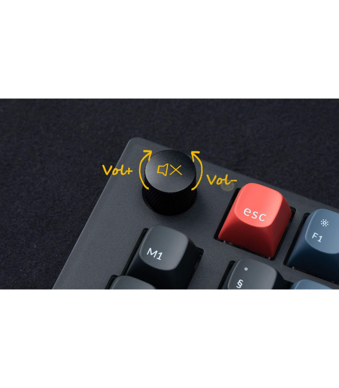 Keychron V10 Frosted Black Red Switch (CH)w/Knob
