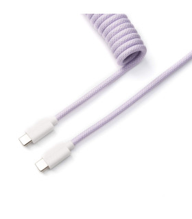 Keychron Coiled Aviator Cable Light Purple