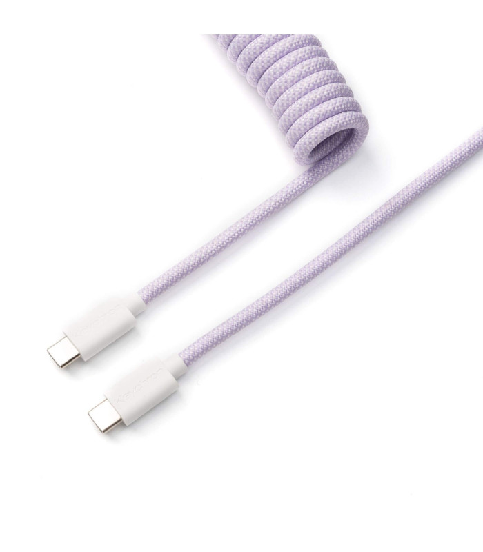 Keychron Coiled Aviator Cable Light Purple