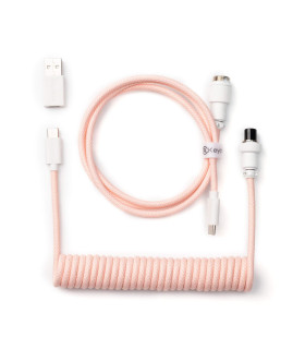 Keychron Coiled Aviator Cable Light Pink