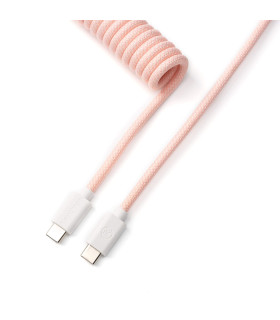 Keychron Coiled Aviator Cable Light Pink
