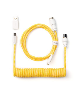 Keychron Coiled Aviator Cable Yellow