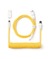 Keychron Coiled Aviator Cable Yellow