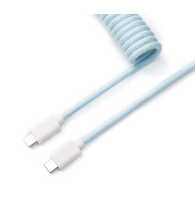 Keychron Coiled Aviator Cable Light Blue