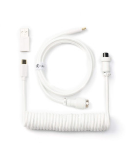Keychron Coiled Aviator Cable White