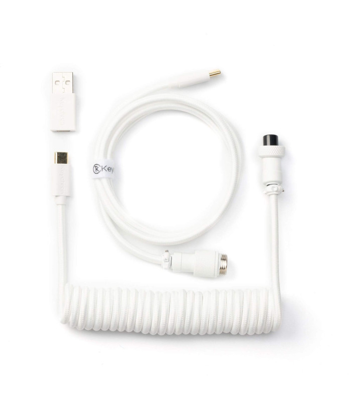 Keychron Coiled Aviator Cable White