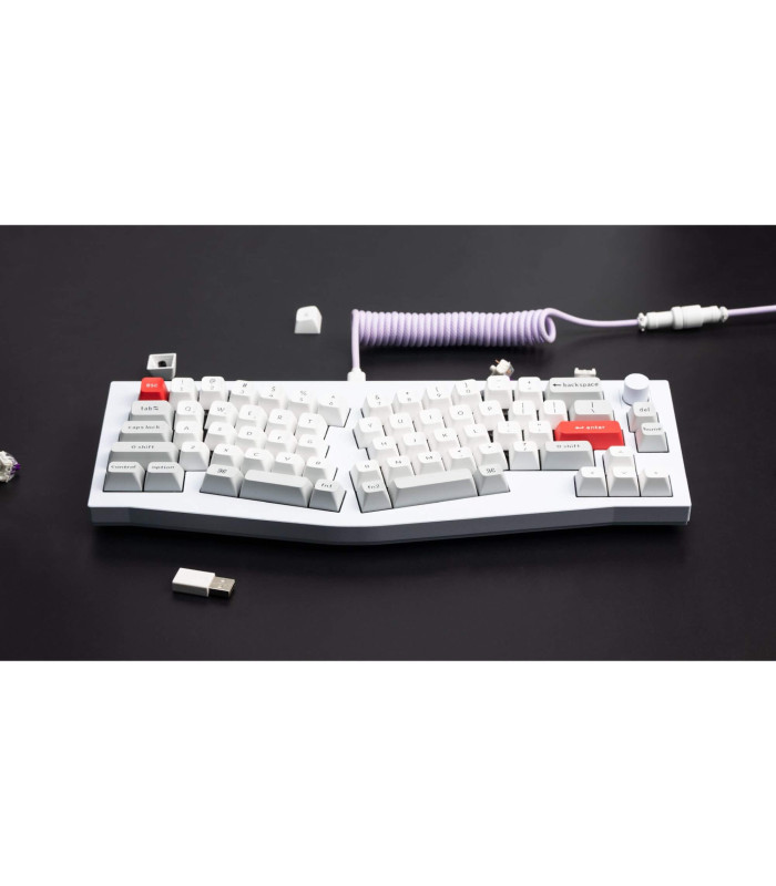 Keychron Coiled Aviator Cable Light Purple