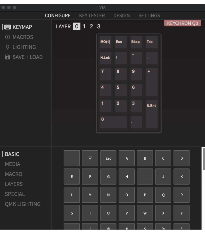 Keychron Q0 Black QMK Banana Switch Number Pad 