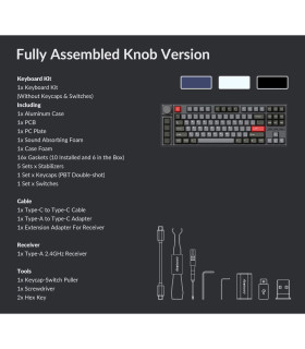 Keychron Lemokey L3 Black QMK Red Switch (US)