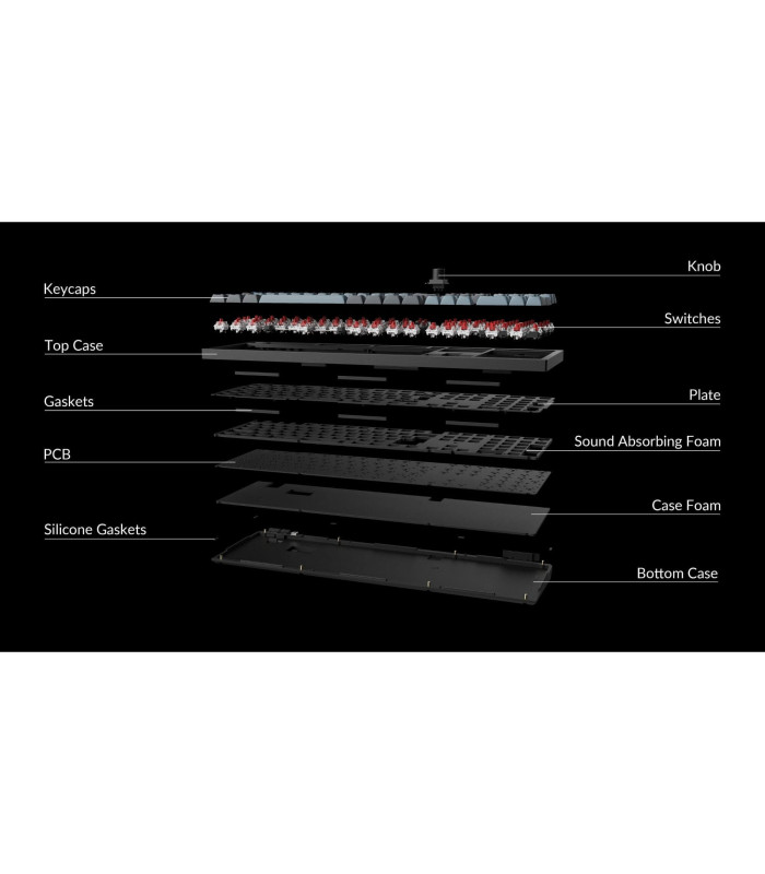 Keychron Q6 Pro Black QMK Red Switch (CH) w/Knob