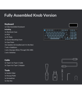 Keychron Q5 Pro Black QMK Banana Switch (CH)w/Knob