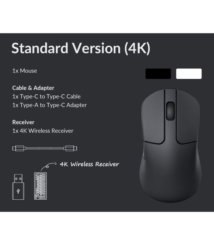 Keychron M3 Mini Wireless Mouse Black 4000 Hz